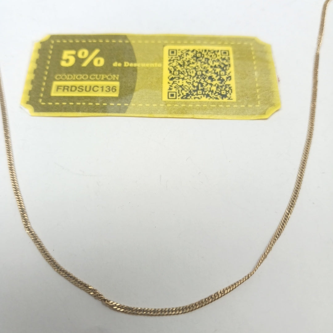 CADENA ORO 14 K 2.2 GRMS (SEMINUEVO)