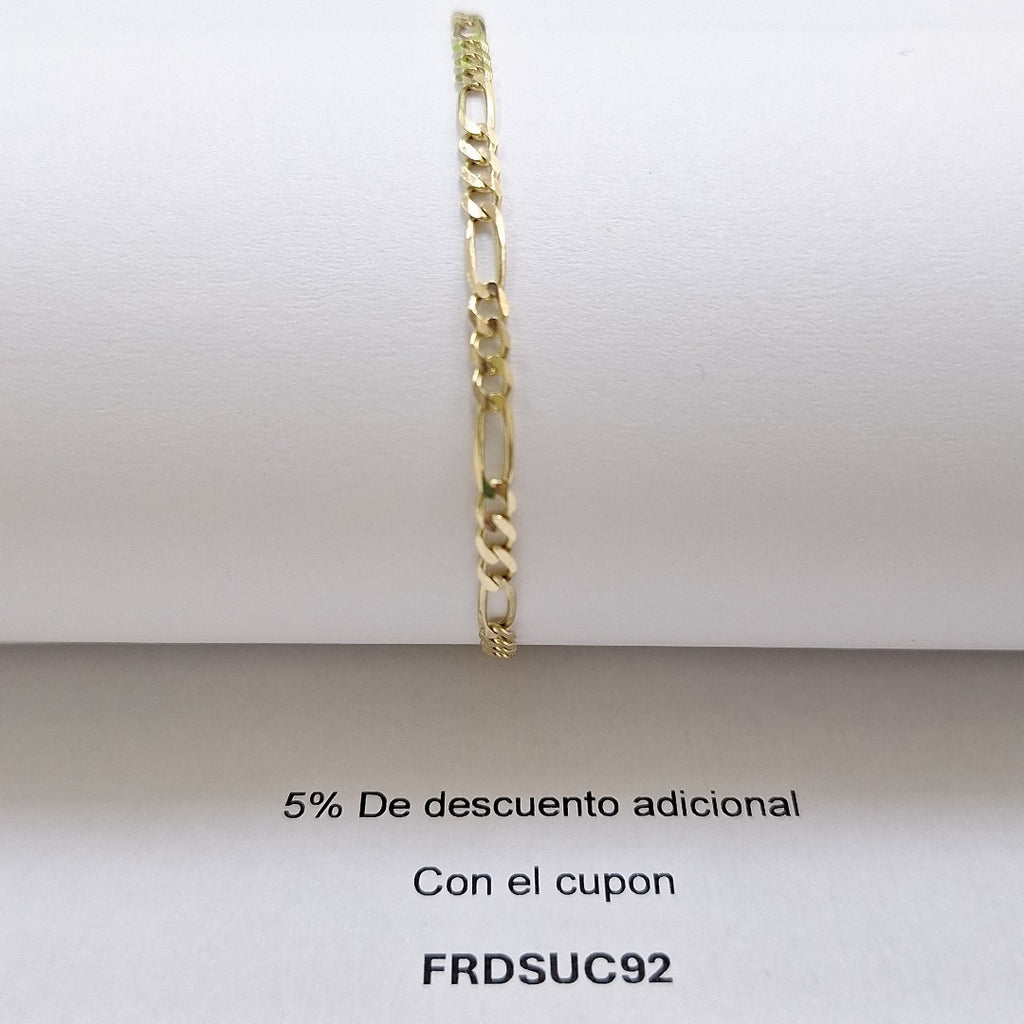 PULSERA TEJIDO 3X1 3.3G 21 CM (NUEVO)