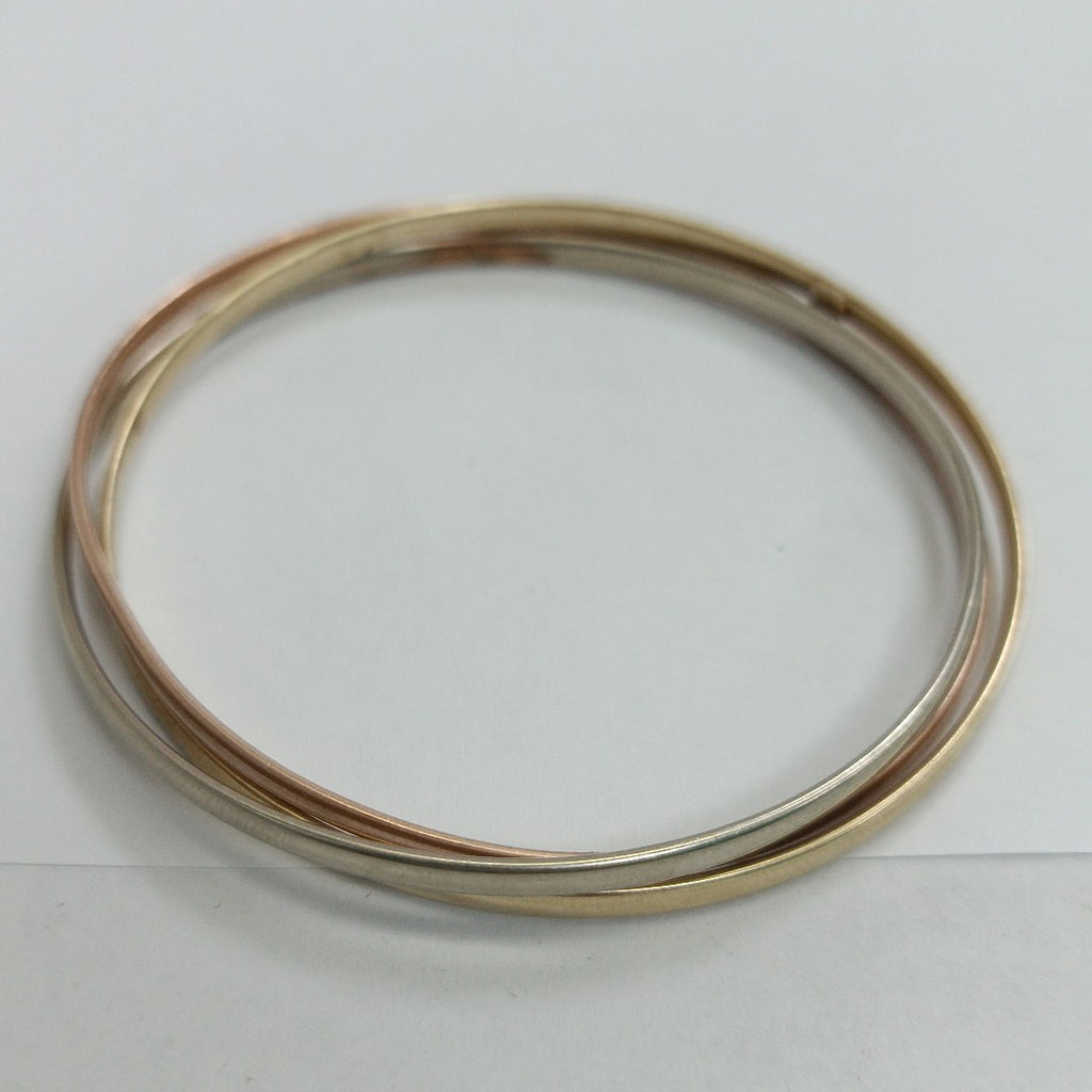 SEMANARIO DE PULSERAS ORO, ORO BLANCO 14 K 13.4 GRMS (SEMINUEVO)