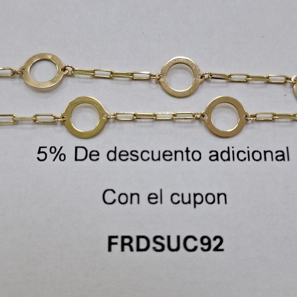 PULSERA ORO 14 K 1.9 GRMS (SEMINUEVO)