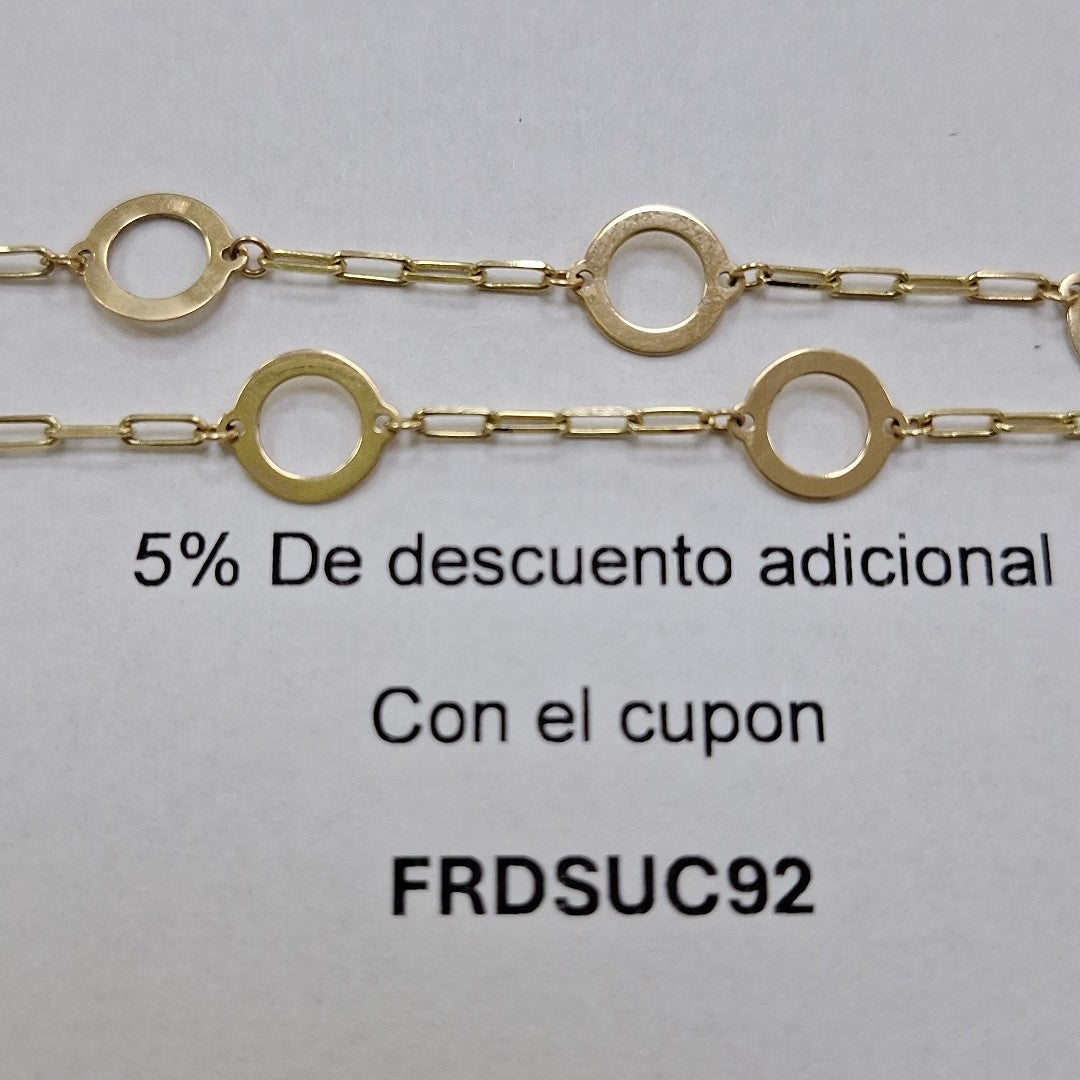 PULSERA ORO 14 K 1.9 GRMS (SEMINUEVO)