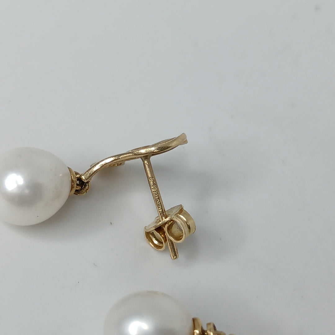 BROQUELES PAR ORO 14 K 3.9 GRMS (SEMINUEVO)