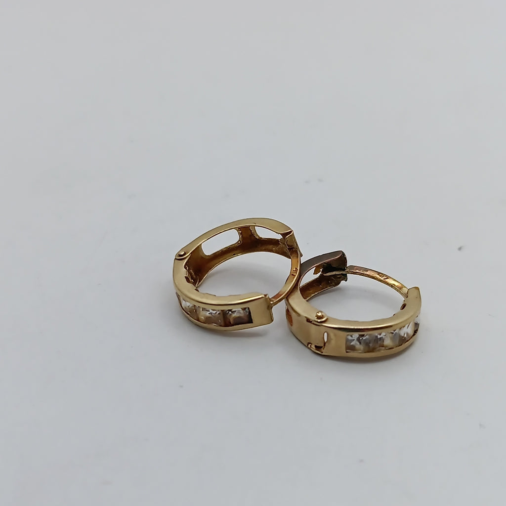 ARRACADAS PAR ORO 10 K 1.4 GRMS (SEMINUEVO)