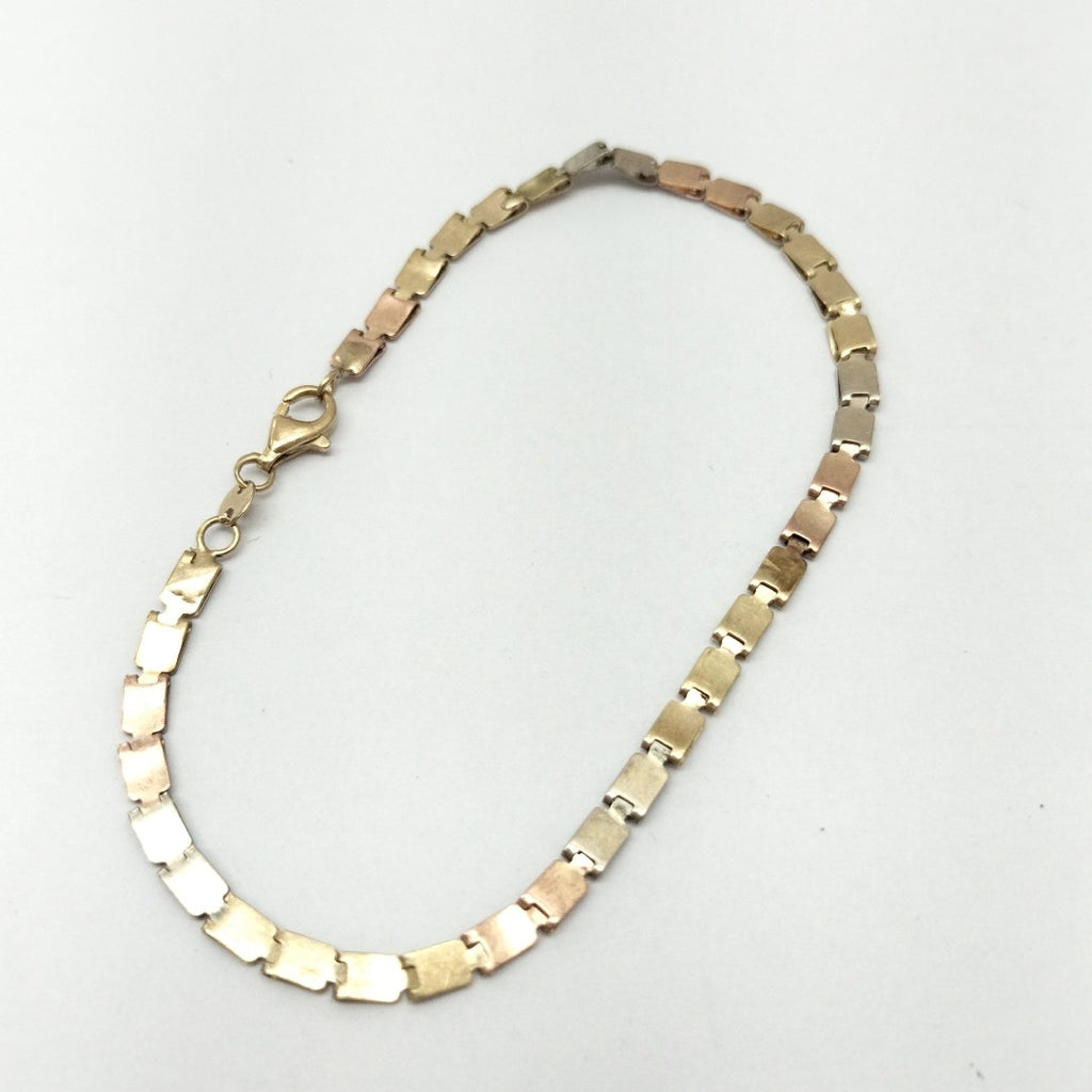 PULSERA ORO, ORO MUY BAJO, ORO COMBINADO 10 K 3.3 GRMS (SEMINUEVO)