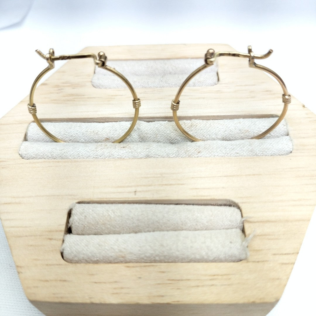 ARRACADAS PAR ORO 14 K 2,90 GRMS (SEMINUEVO)