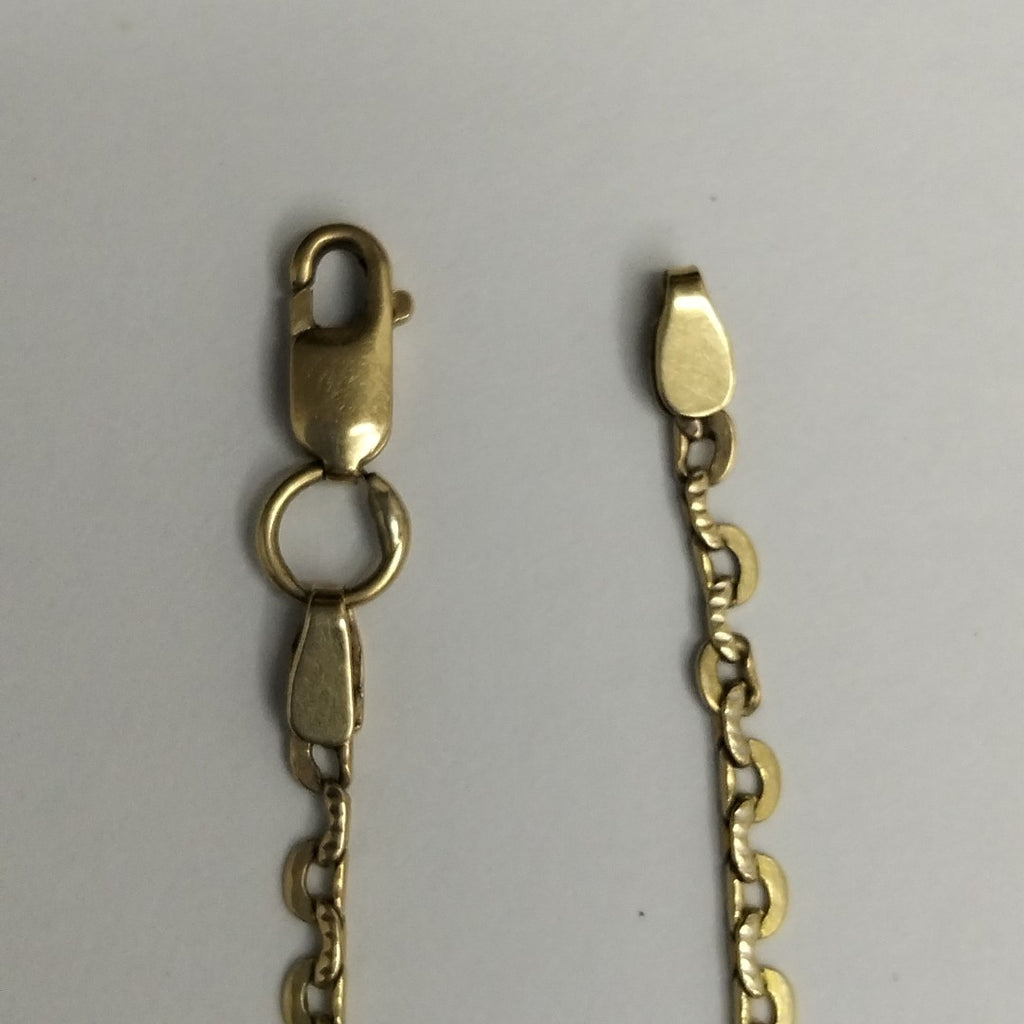 K1 2,20 GRMS 14 K ESPECIFICACIONES COMPLEMENTARIAS PULSERA TEJIDO ESPECIAL BROCH (SEMINUEVO)