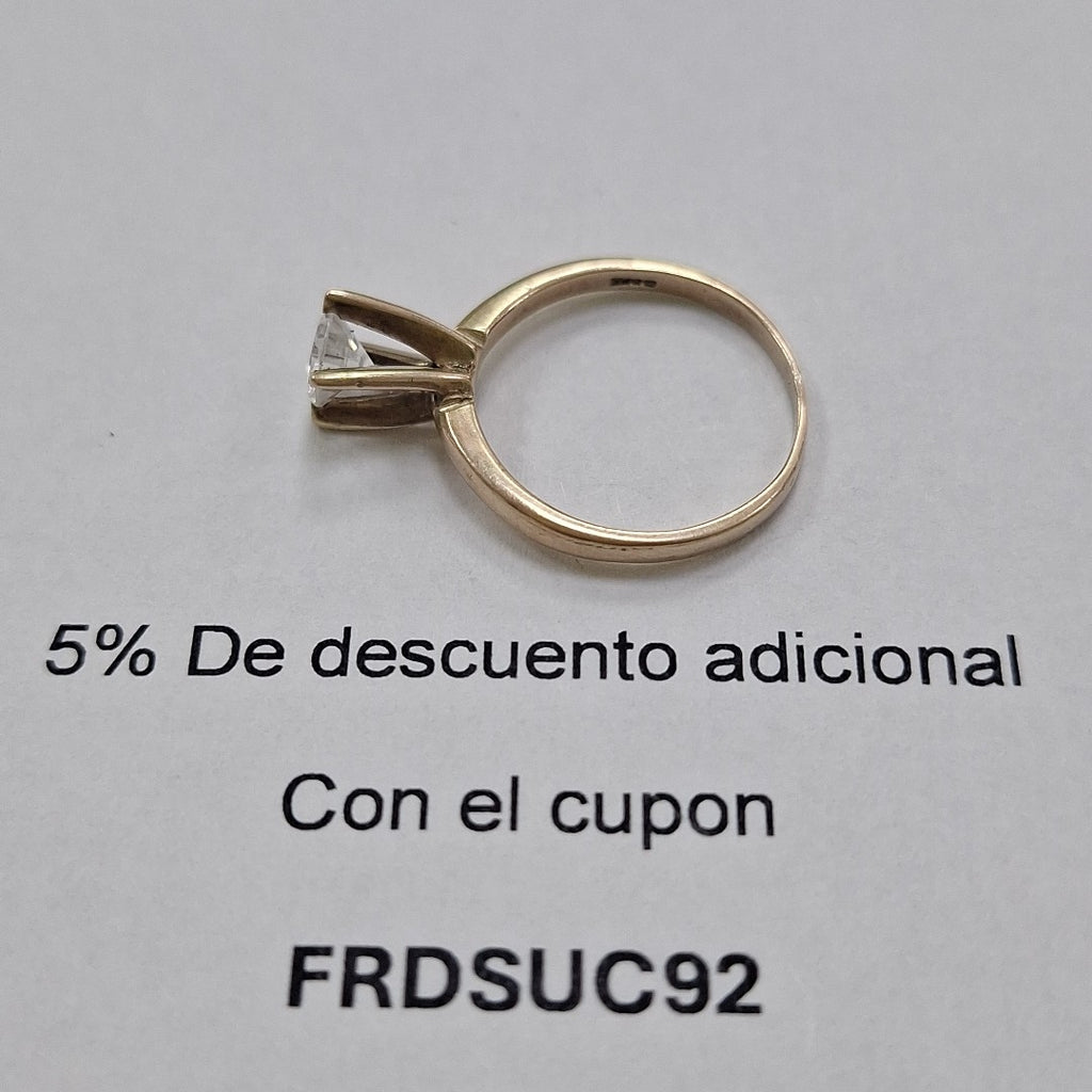 K1 1,90 GRMS 8 K ESPECIFICACIONES COMPLEMENTARIAS SOLITARIO C/CIRCONIA (SEMINUEVO)