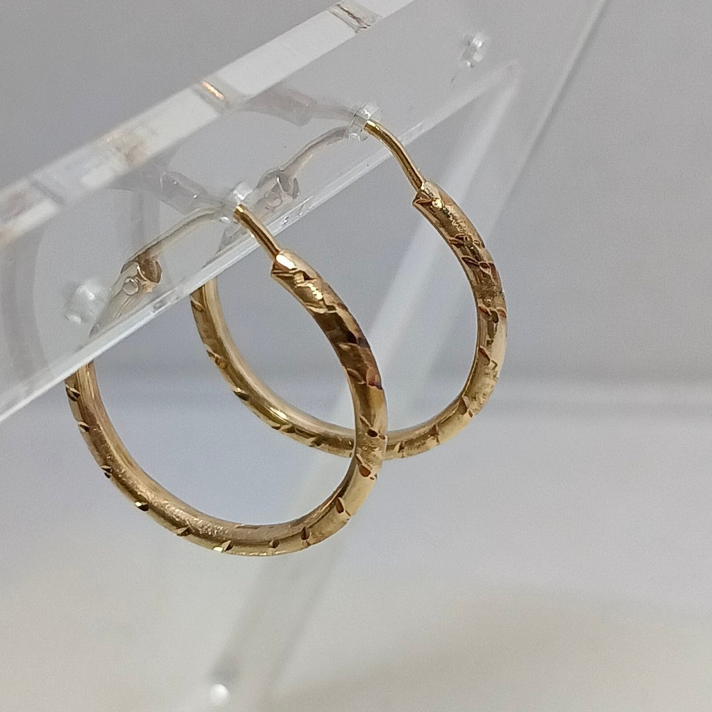 ARRACADAS PAR ORO 14 K 1.7 GRMS (SEMINUEVO)