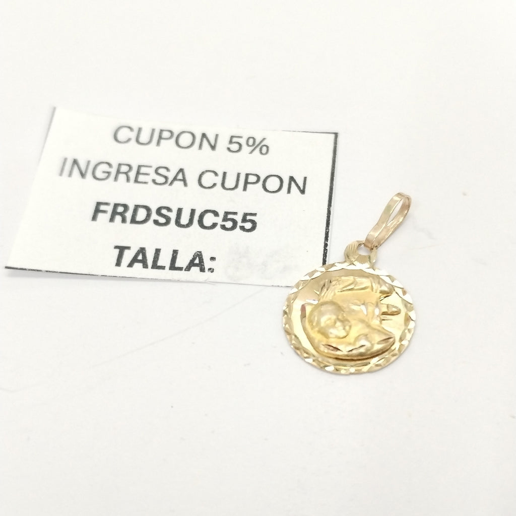MEDALLA RELIGIOSA ORO 10 K 0,80 GRMS (SEMINUEVO)
