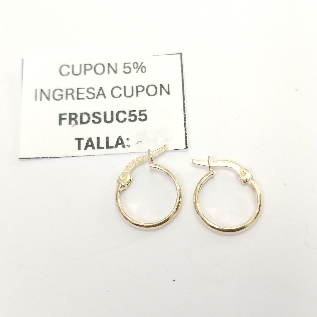 ARRACADAS PAR ORO 10 K 1,00 GRMS (SEMINUEVO)