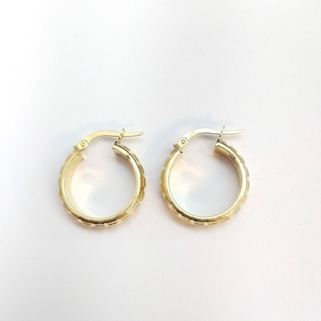 ARRACADAS PAR ORO 14 K 2.8 GRMS (SEMINUEVO)