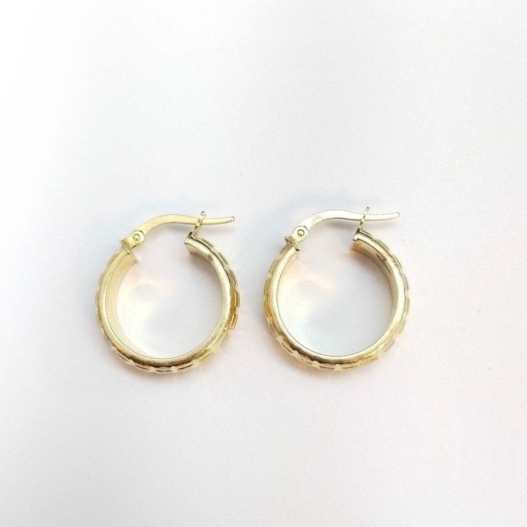 ARRACADAS PAR ORO 14 K 2.8 GRMS (SEMINUEVO)