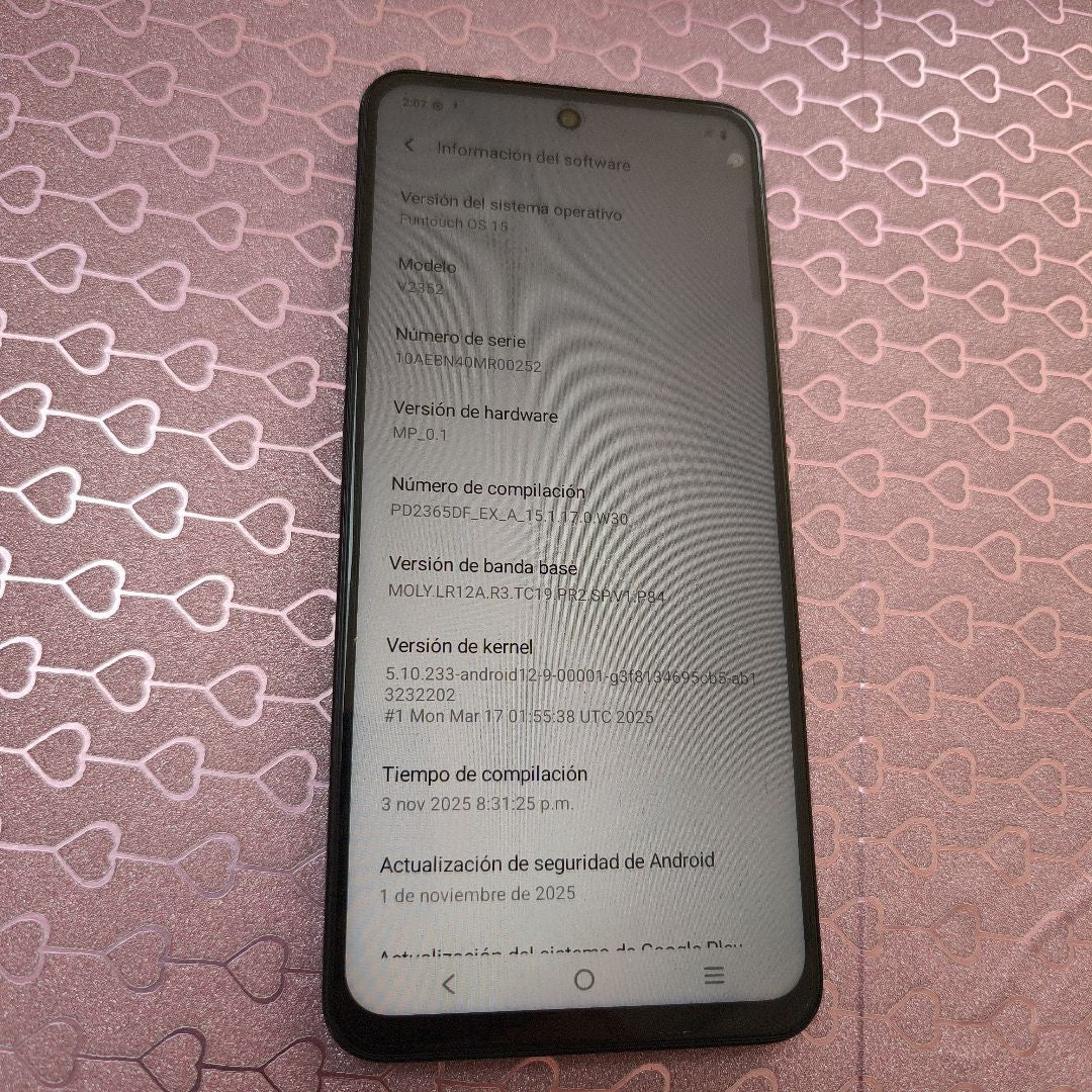 CELULAR VIVO Y28 V2352 256 GB 8 GB RAM (SEMINUEVO)