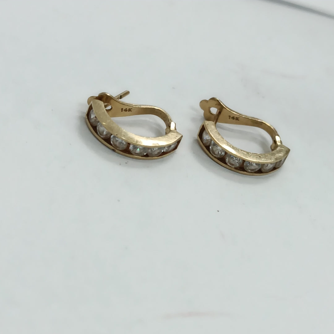 ARRACADAS PAR ORO 14 K 3,00 GRMS (SEMINUEVO)