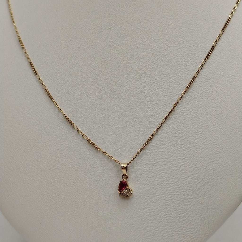 K1 3,30 GRMS 14 K ESPECIFICACIONES COMPLEMENTARIAS CADENA TEJIDO ESPECIAL Y DIJ (SEMINUEVO)