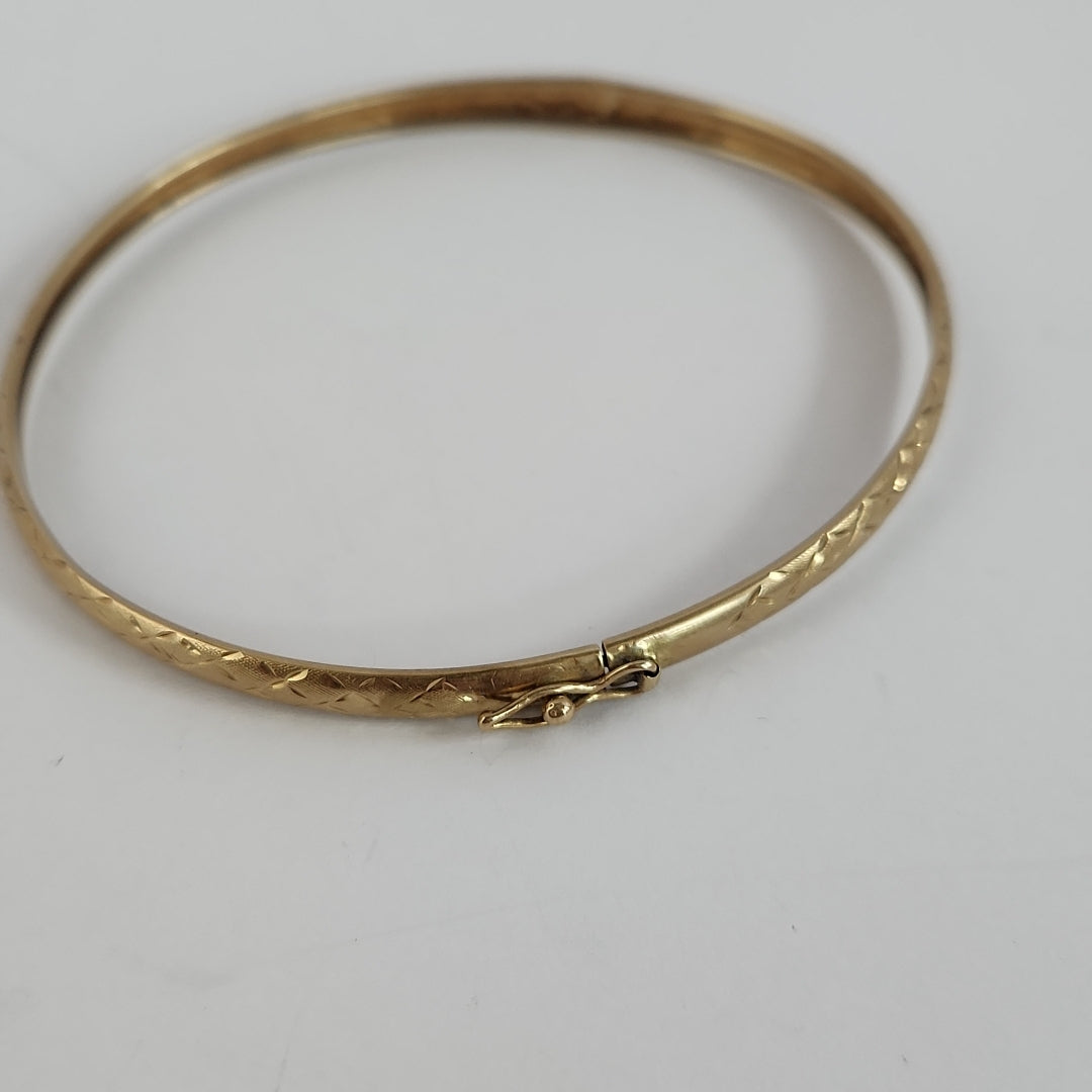 PULSERA RIGIDA ORO 14 K 3,30 GRMS (SEMINUEVO)