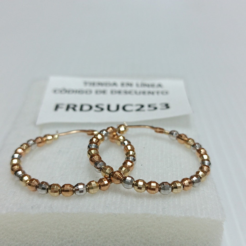 ARRACADAS PAR ORO 14 K 5,80 GRMS (SEMINUEVO)