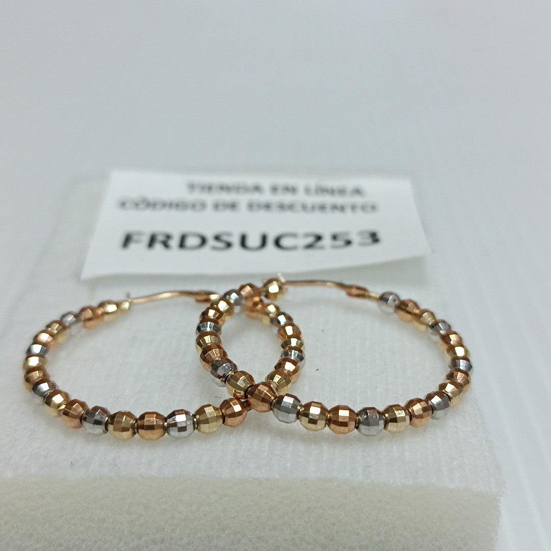 ARRACADAS PAR ORO 14 K 5,80 GRMS (SEMINUEVO)