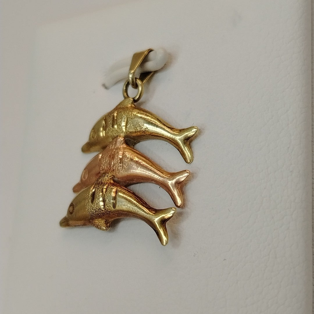 ARETES PAR ORO COMBINADO 10 K 1.1 GRMS (SEMINUEVO)