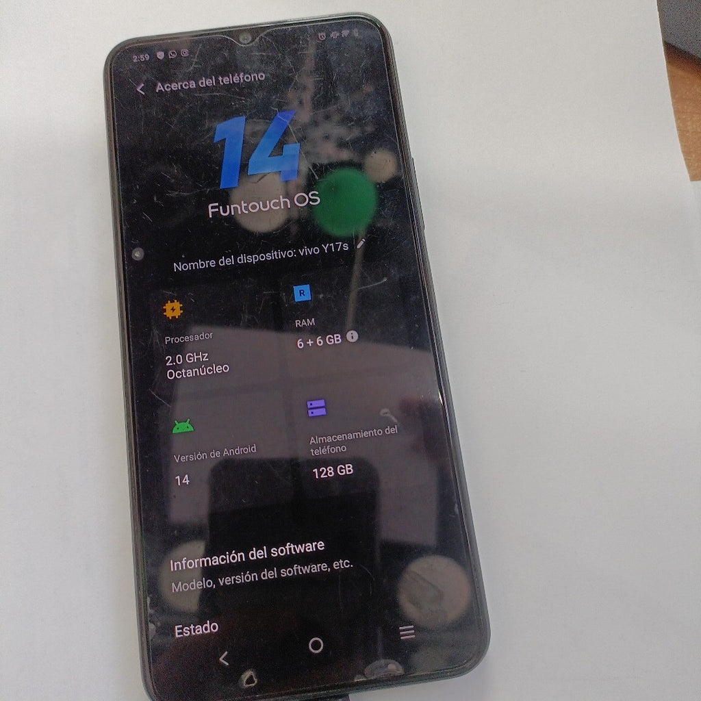 CELULAR VIVO Y17 S V2310 (2023) 128 GB 6 GB RAM (SEMINUEVO)