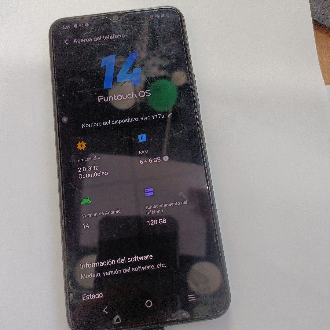 CELULAR VIVO Y17 S V2310 (2023) 128 GB 6 GB RAM (SEMINUEVO)