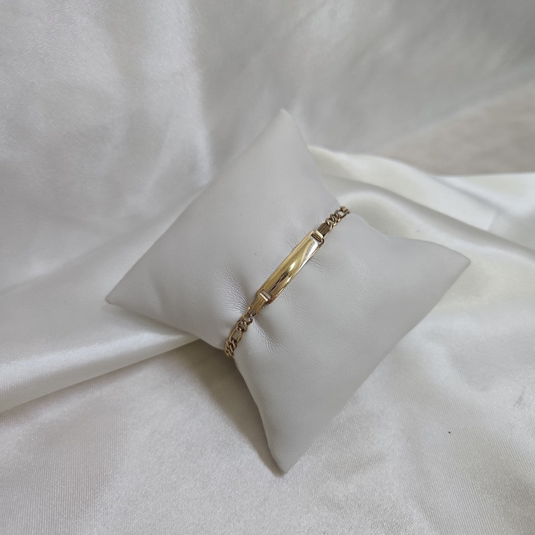 K1 3,10 GRMS 14 K ESPECIFICACIONES COMPLEMENTARIAS ESCLAVA PLACA LISA (SEMINUEVO)