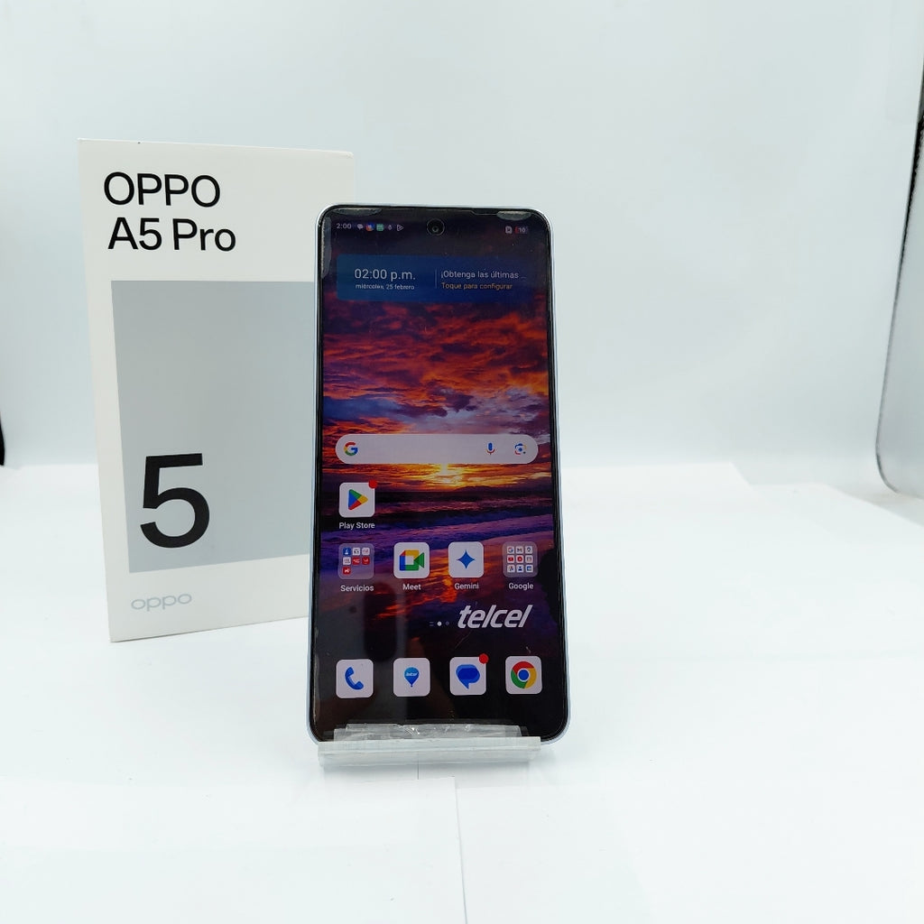 CELULAR OPPO  A5 PRO CPH2711 (2025) 256 GB 8 GB RAM (SEMINUEVO)