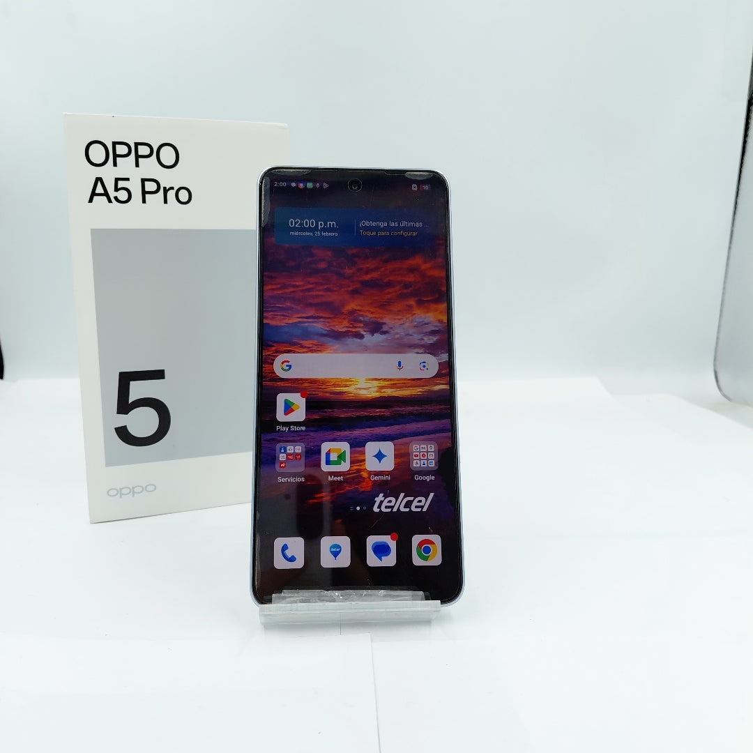 CELULAR OPPO  A5 PRO CPH2711 (2025) 256 GB 8 GB RAM (SEMINUEVO)