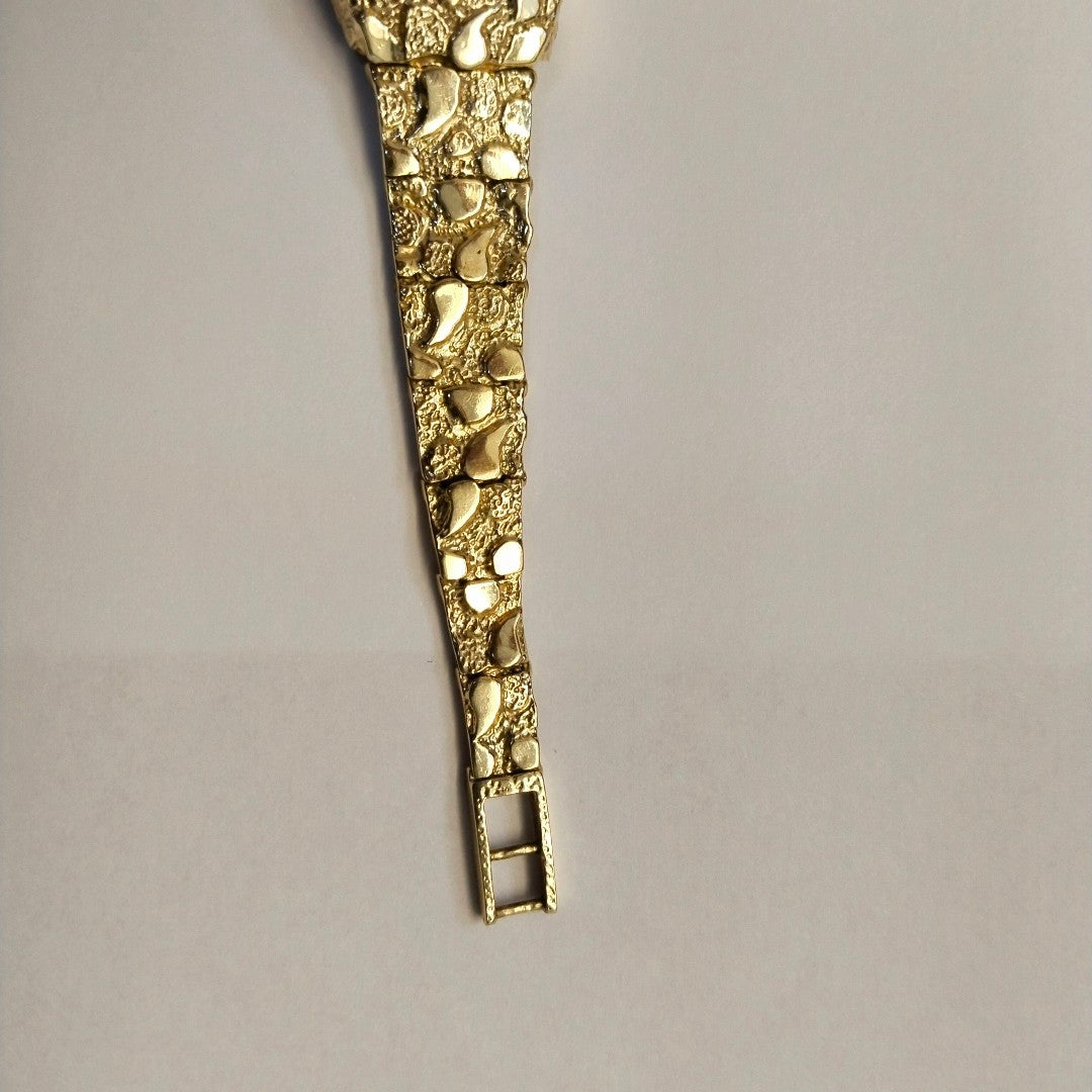 RELOJ CAJA ACERO PULSO ORO ORO 8 K 16.6 GRMS (SEMINUEVO)