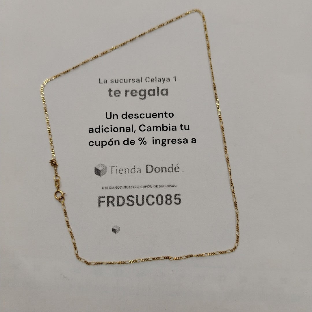 CADENA ORO 14 K 1.7 GRMS (SEMINUEVO)