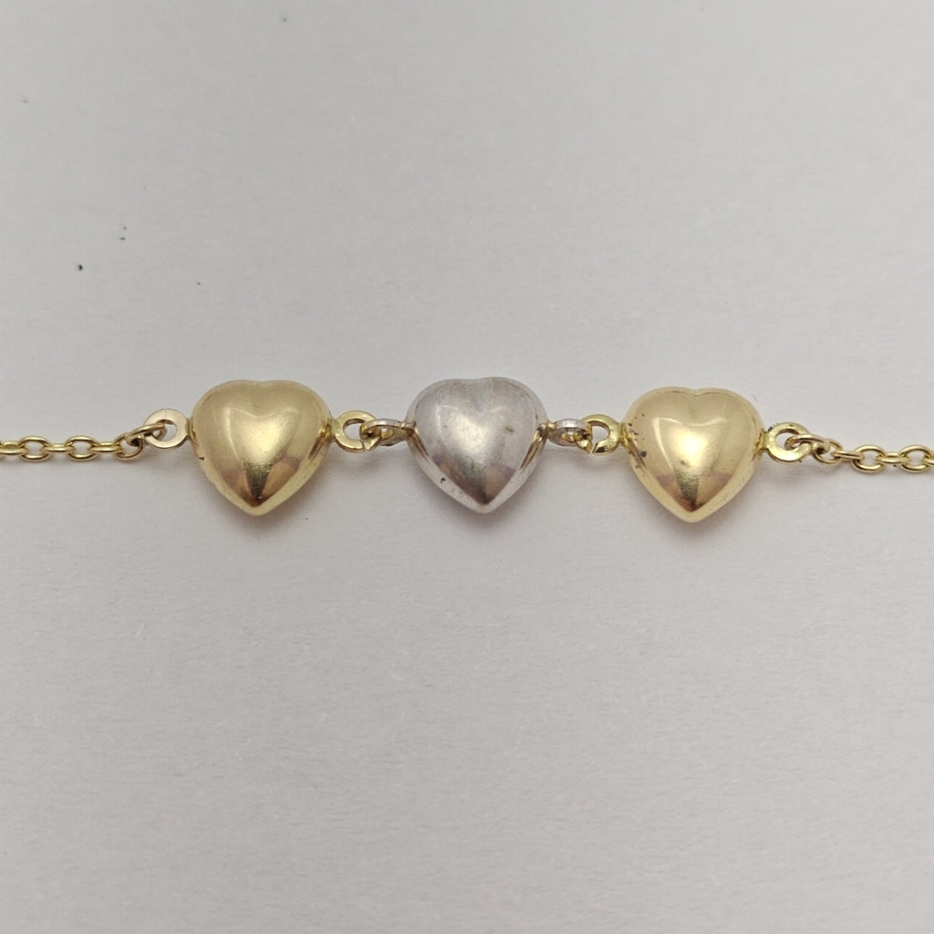 PULSERA ORO COMBINADO 14 K 2.3 GRMS (SEMINUEVO)