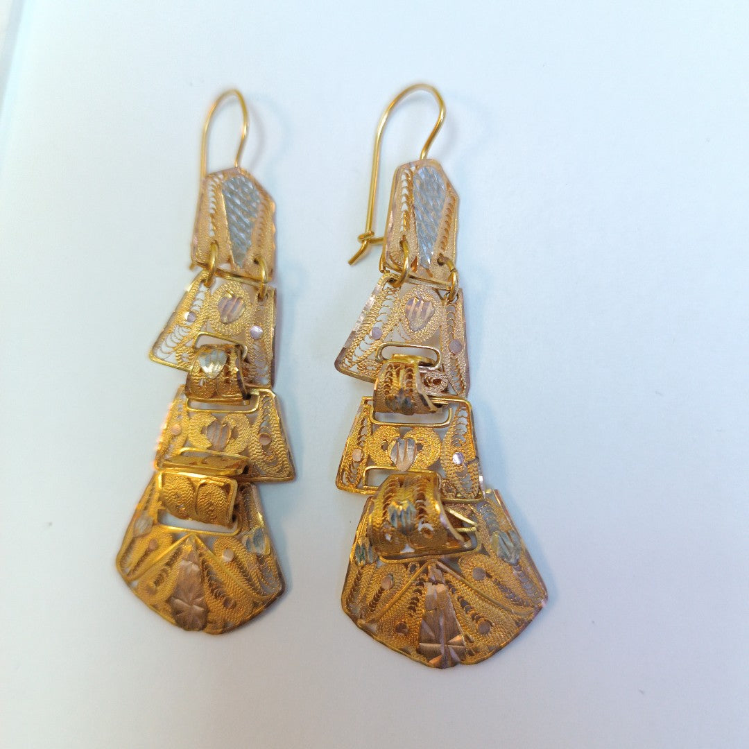 ARETES PAR ORO 8 K 12,90 GRMS (SEMINUEVO)