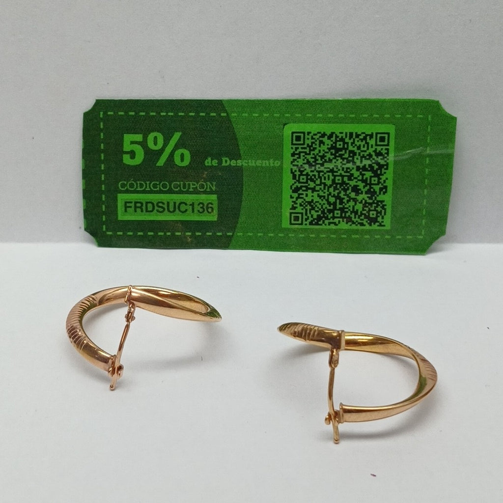 ARRACADAS PAR ORO 14 K 2,20 GRMS (SEMINUEVO)