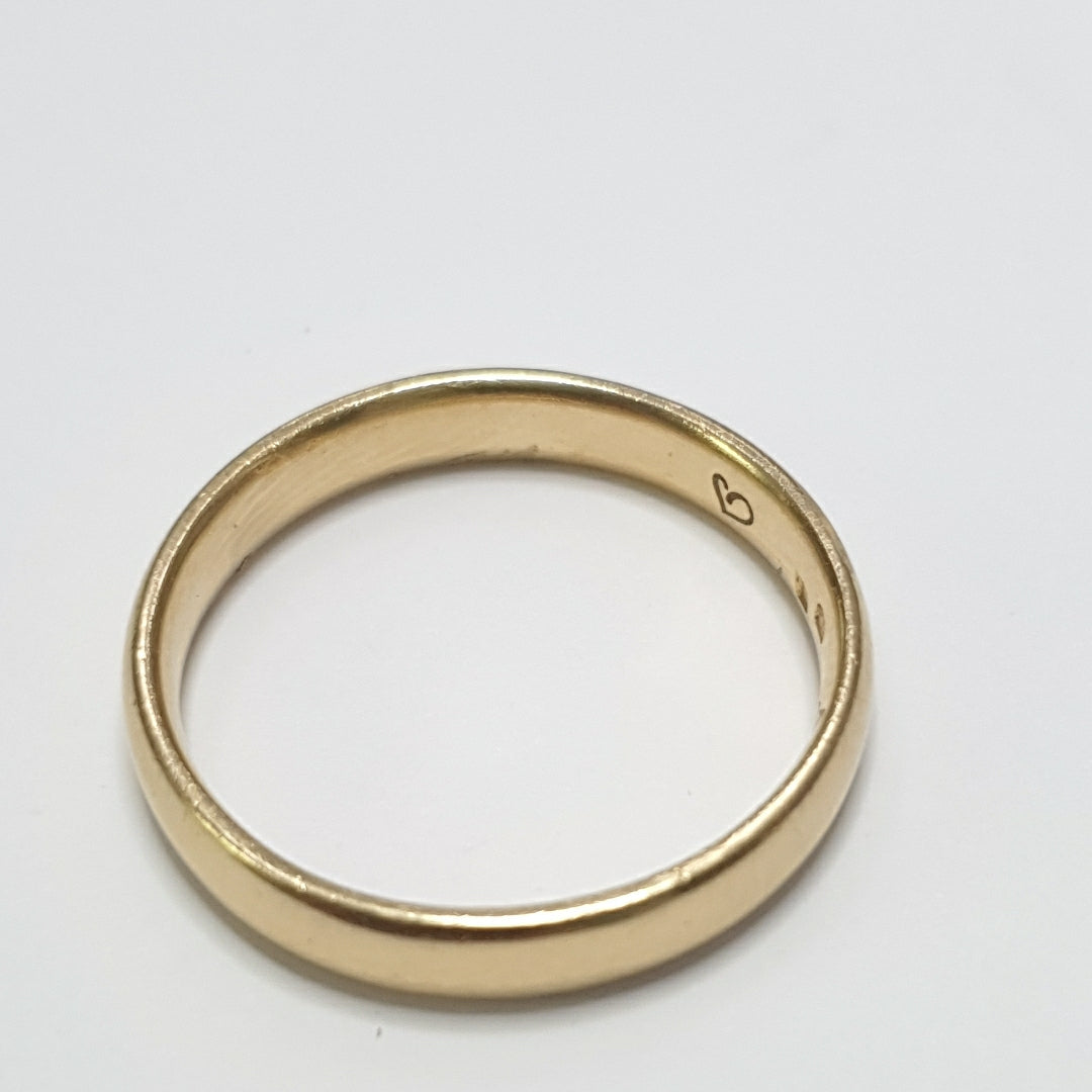 K1 5,40 GRMS 18 K ESPECIFICACIONES COMPLEMENTARIAS ARGOLLA GRABADA (SEMINUEVO)