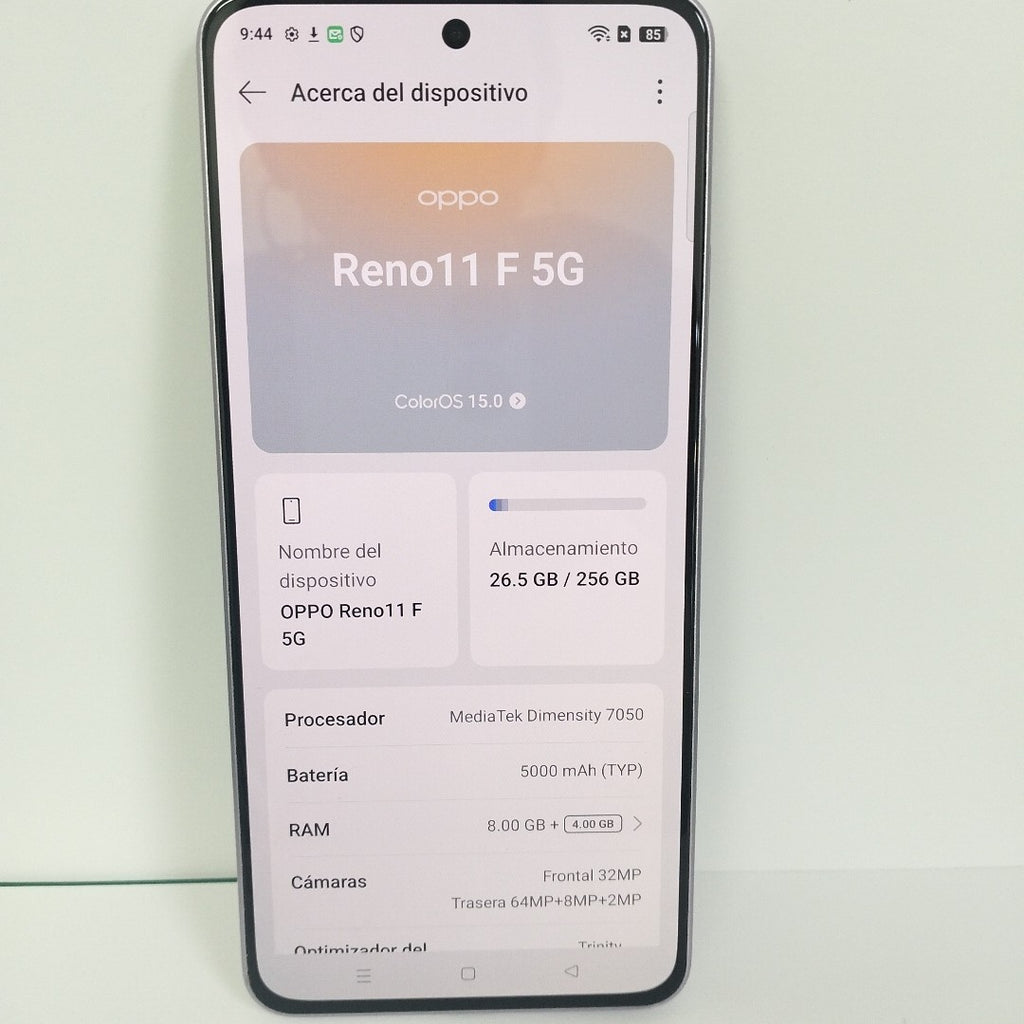 CELULAR OPPO  RENO11F 5G CPH2603 (2024) 256 GB 8 GB RAM (SEMINUEVO)