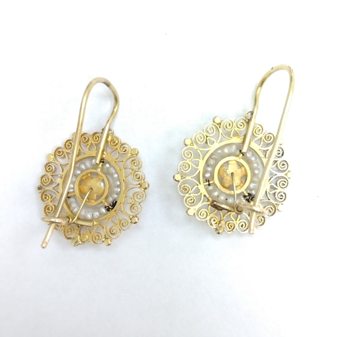 ARETES PAR ORO 10 K 5,80 GRMS (SEMINUEVO)