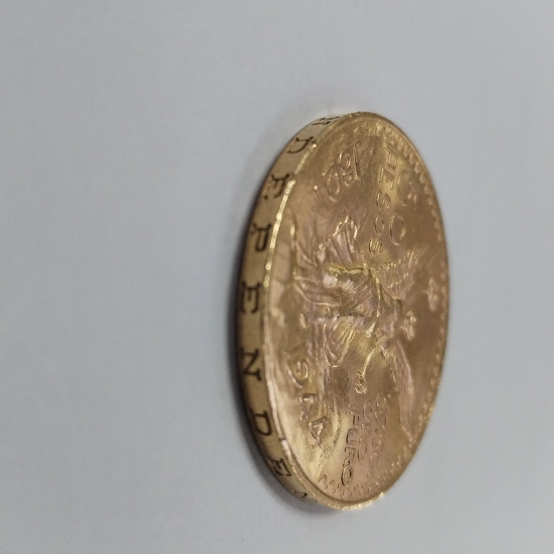 K1 41,60 GRMS 21 K IDENTIFICACIÓN MONEDA NOMINATIVA MONEDAS PESOS 50 PESOS (SEMINUEVO)