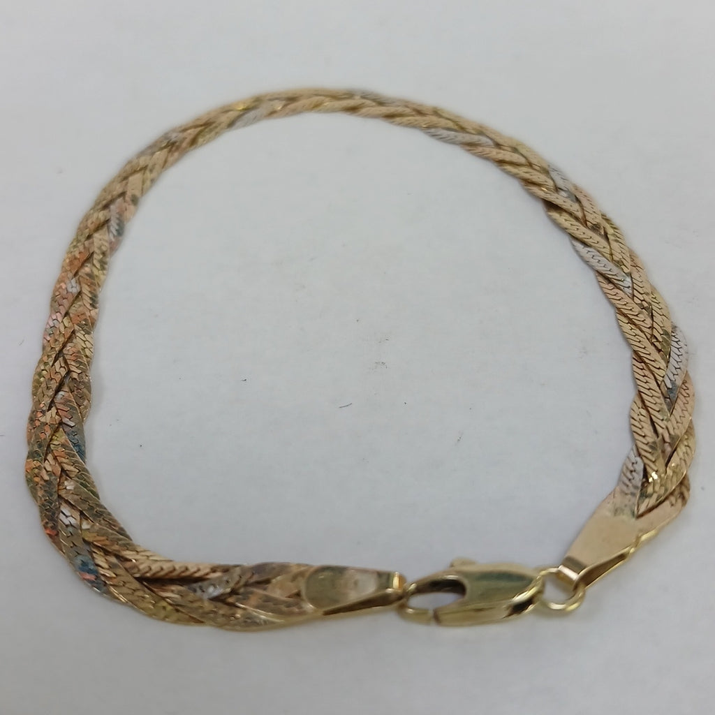 PULSERA ORO COMBINADO 14 K 4,30 GRMS (SEMINUEVO)