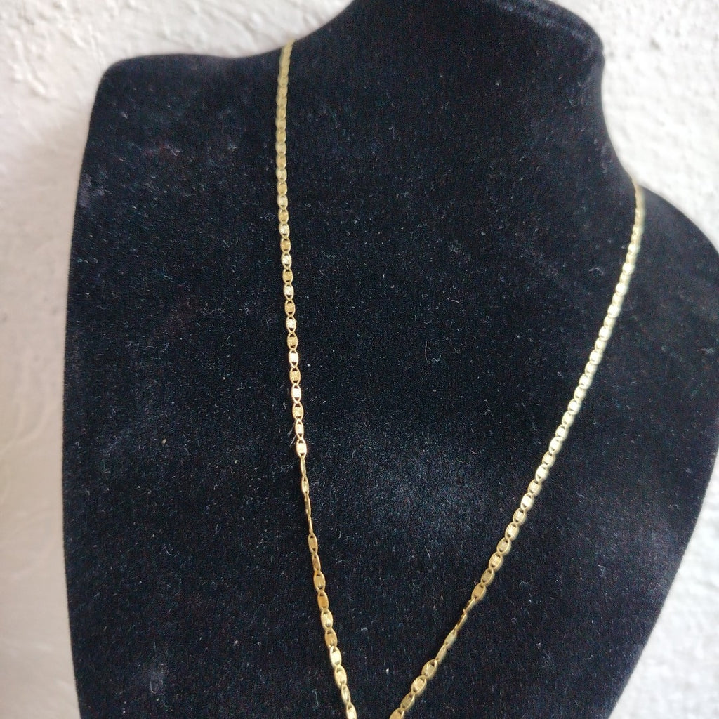 CADENA, MEDALLA RELIGIOSA ORO 10 K 2 GRMS (SEMINUEVO)