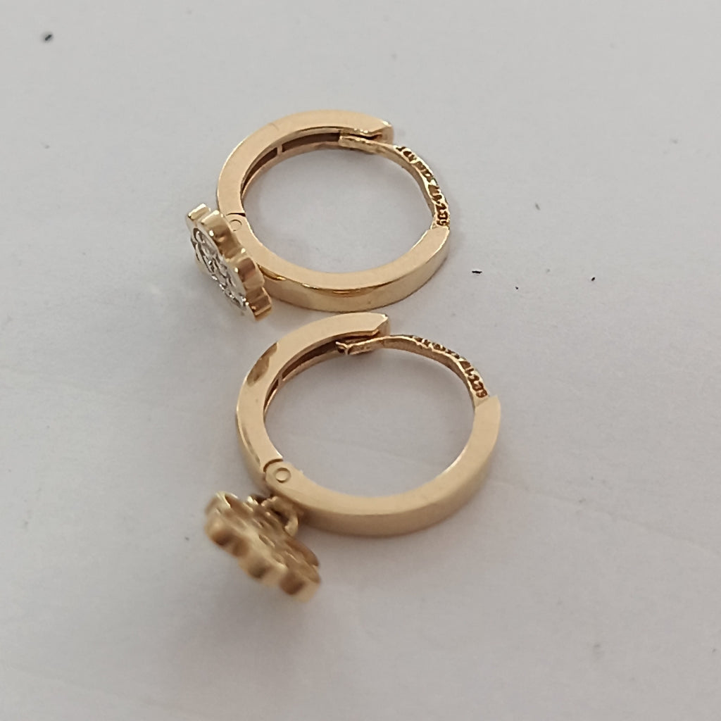 ARRACADAS PAR ORO 14 K 2 GRMS (SEMINUEVO)