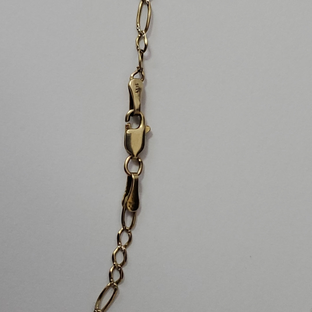 CADENA ORO, RODIADO 14 K 3.3 GRMS (SEMINUEVO)