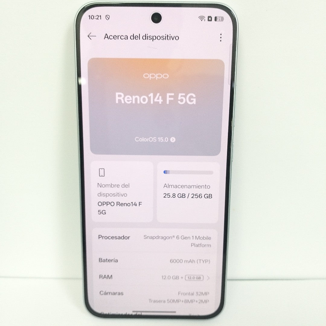 CELULAR OPPO  RENO 14 F CPH2743 (2025) 256 GB 12 GB RAM (SEMINUEVO)