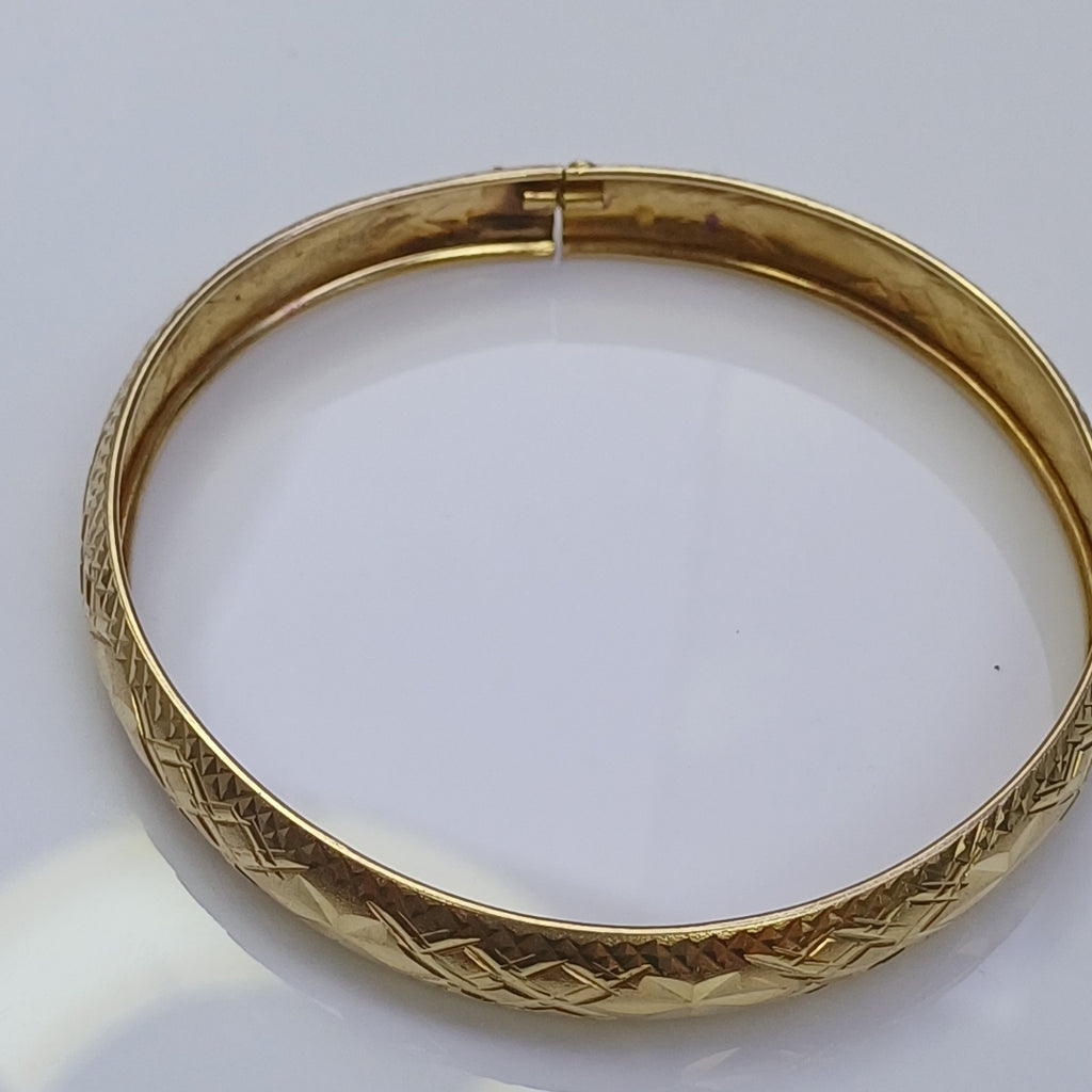 PULSERA RIGIDA ORO 14 K 9.5 GRMS (SEMINUEVO)