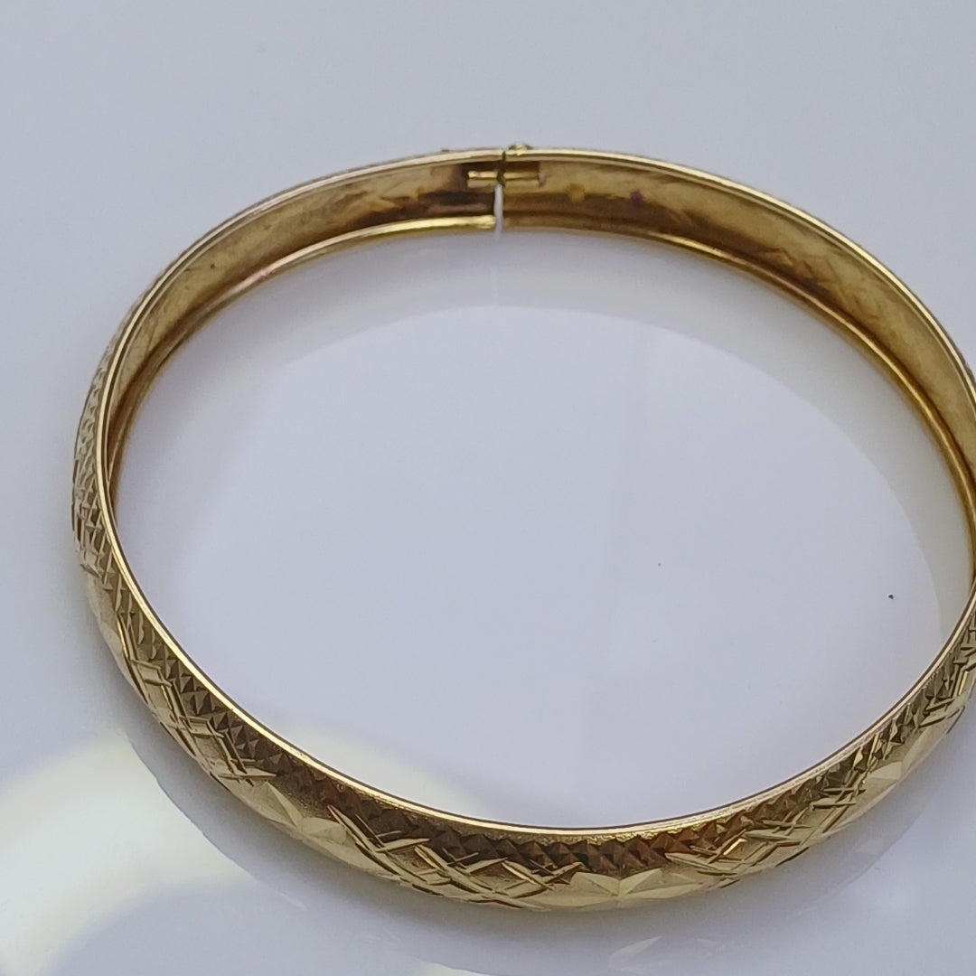 PULSERA RIGIDA ORO 14 K 9.5 GRMS (SEMINUEVO)