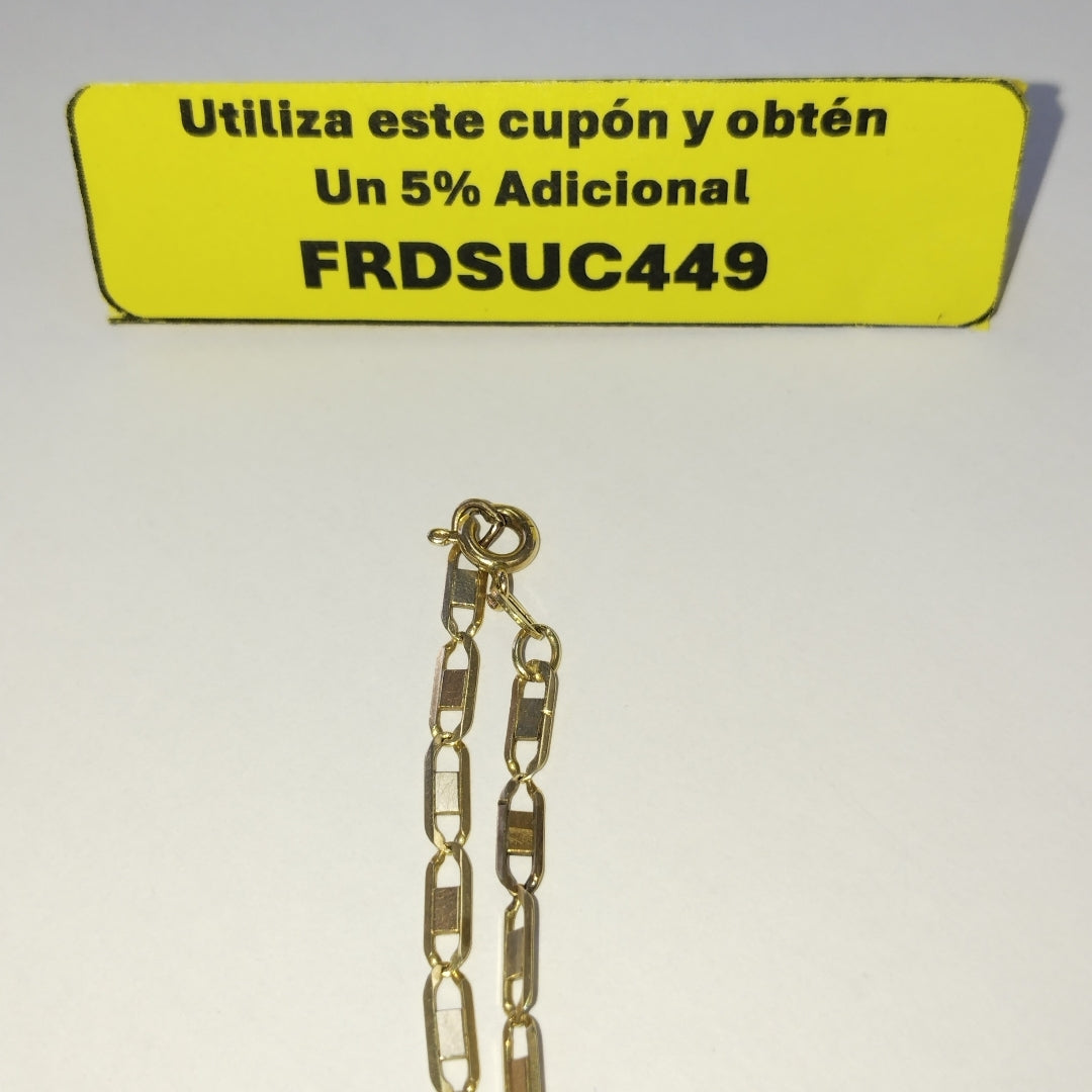 CADENA ORO COMBINADO 10 K 6,80 GRMS (SEMINUEVO)