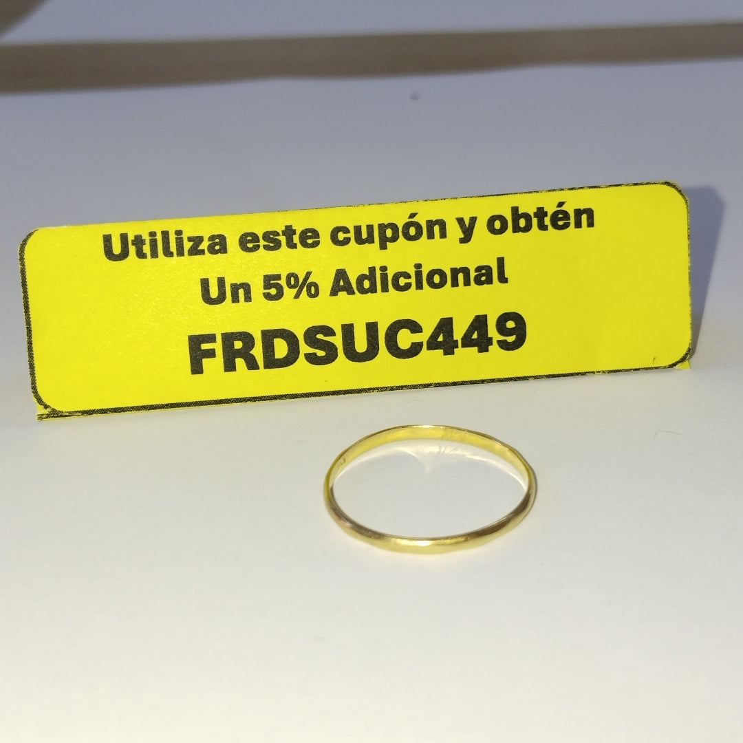 ARGOLLA ORO 14 K 0,70 GRMS (SEMINUEVO)