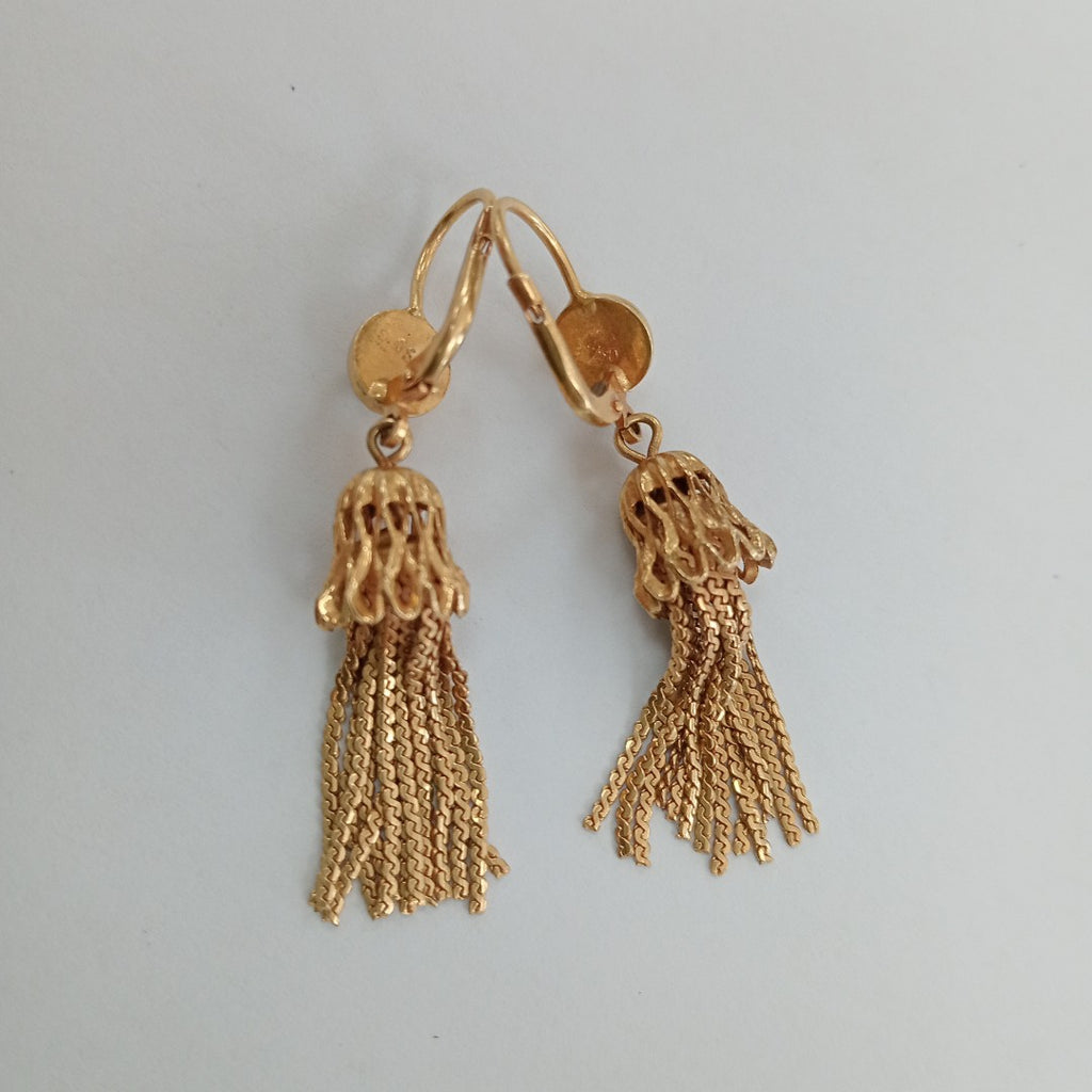 ARETES PAR ORO 18 K 9 GRMS (SEMINUEVO)