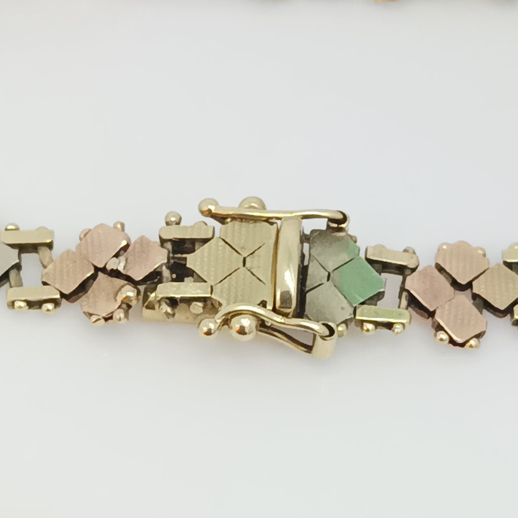 PULSERA ORO COMBINADO 14 K 13,10 GRMS (SEMINUEVO)