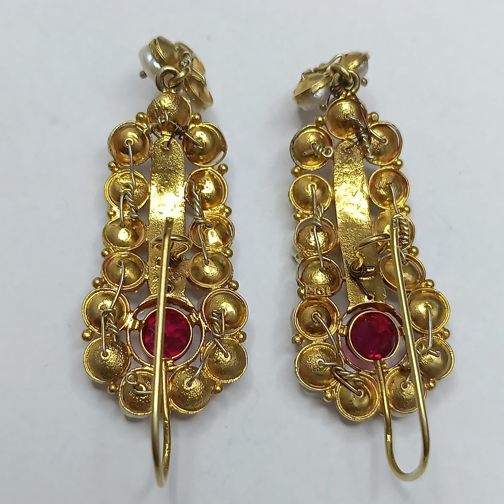 ARETES PAR ORO 8 K 13.9 GRMS (SEMINUEVO)