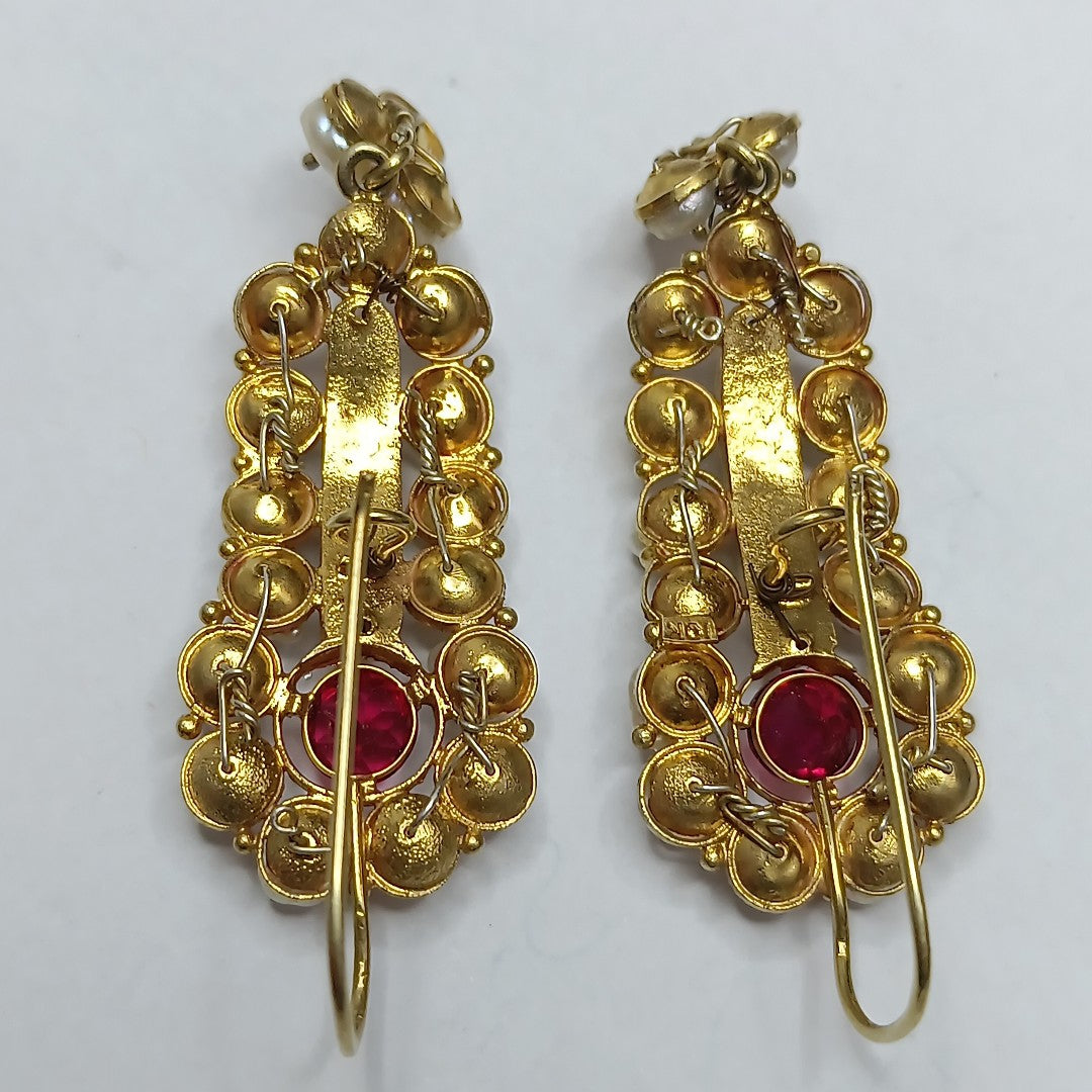 ARETES PAR ORO 8 K 13.9 GRMS (SEMINUEVO)